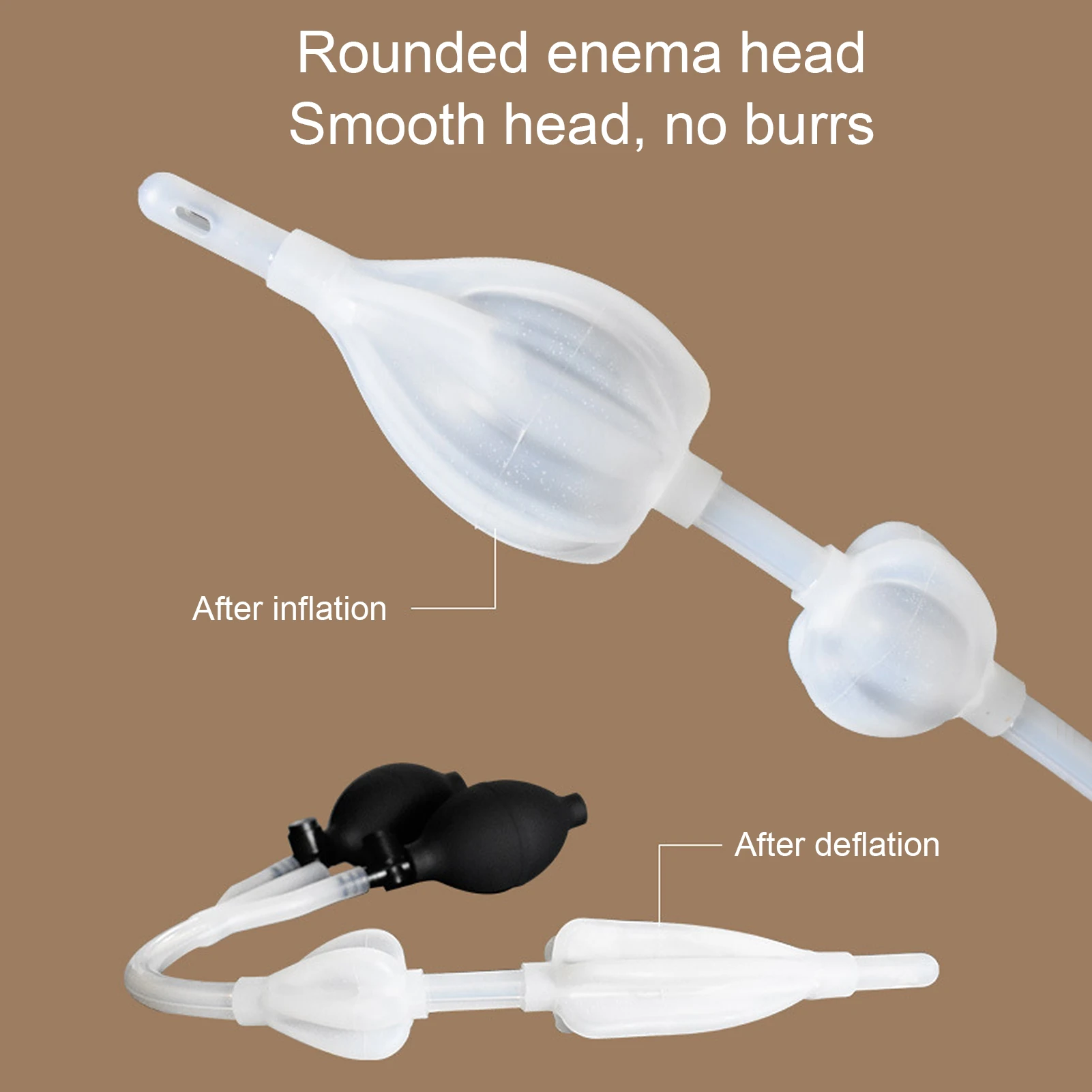 Силиконовая надувная клизма для биде лампочка душа с двойными боковыми