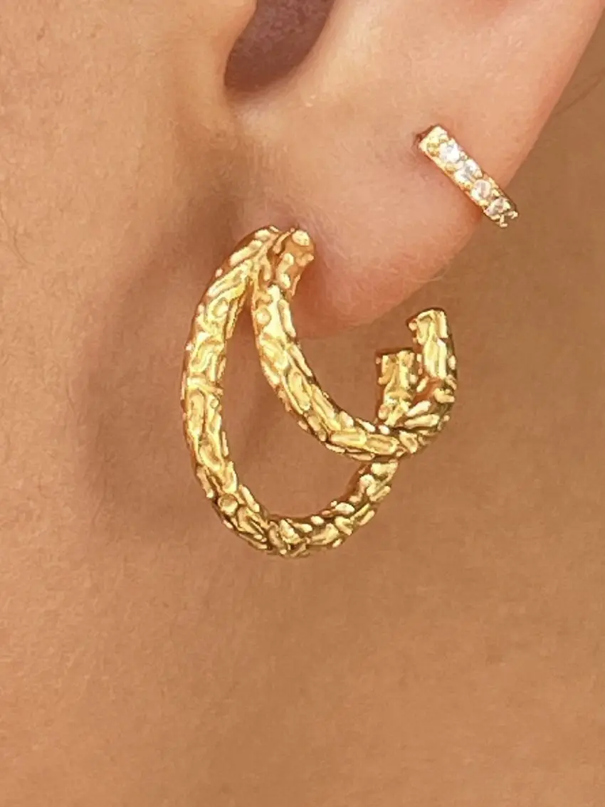 Youthway изысканные роскошные блестящие Многослойные серьги из нержавеющей стали с