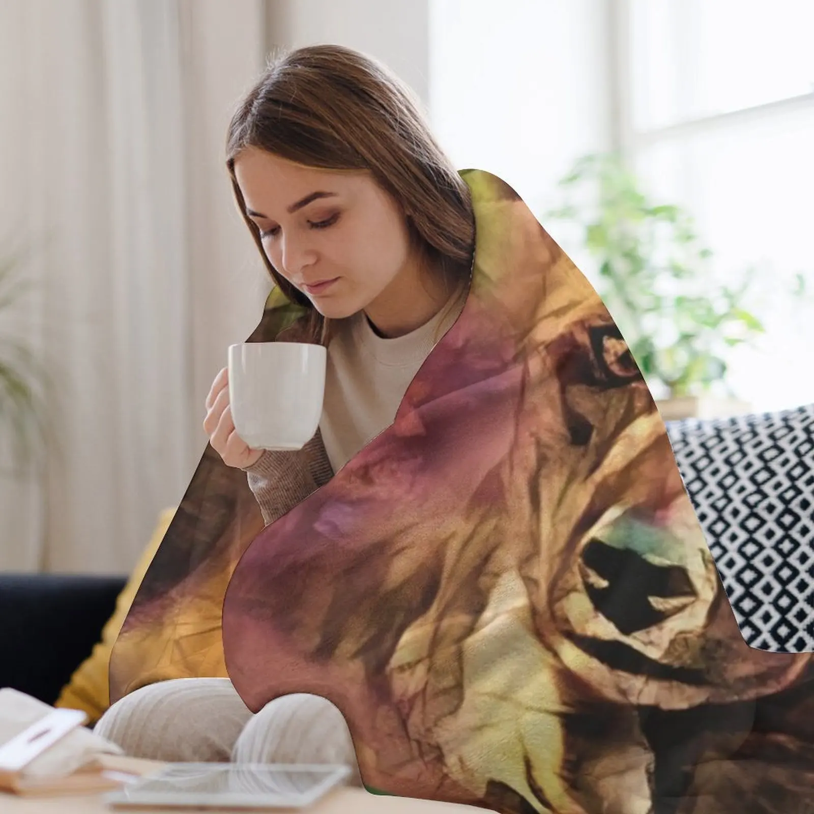 Одеяло для африканской дикой собаки утяжеленные тонкие волосы