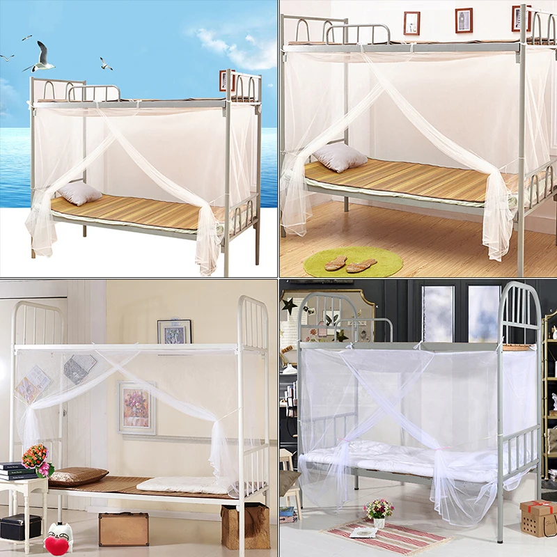180CM Bunk Bed Mosquito Net Double Bed Canopy Single Double King Super Size Insect Tent Protection Student Summer Dormitory
