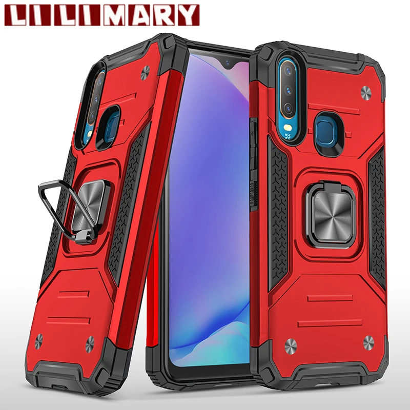 Прочный чехол LILIMARY для VIVO Y17 Y15 Y12 Y11 противоударный силиконовый металлический