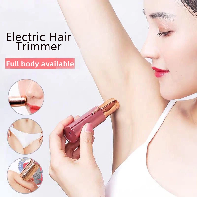 

Lipstick Shaver Electric Eyebrow Trimmer Women's Hair Remover Underarm Battery Hair Remover Hair Scraper Mini Shaver