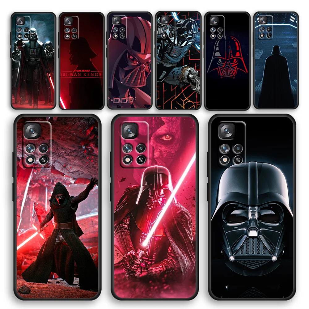 

Star Wars Dark Samurai Cool Soft Black Phone Case For Xiaomi Redmi Note 11 11T 10 Pro 10S 9 9S 9T 8 8T 7 4G 5G Cover Shell