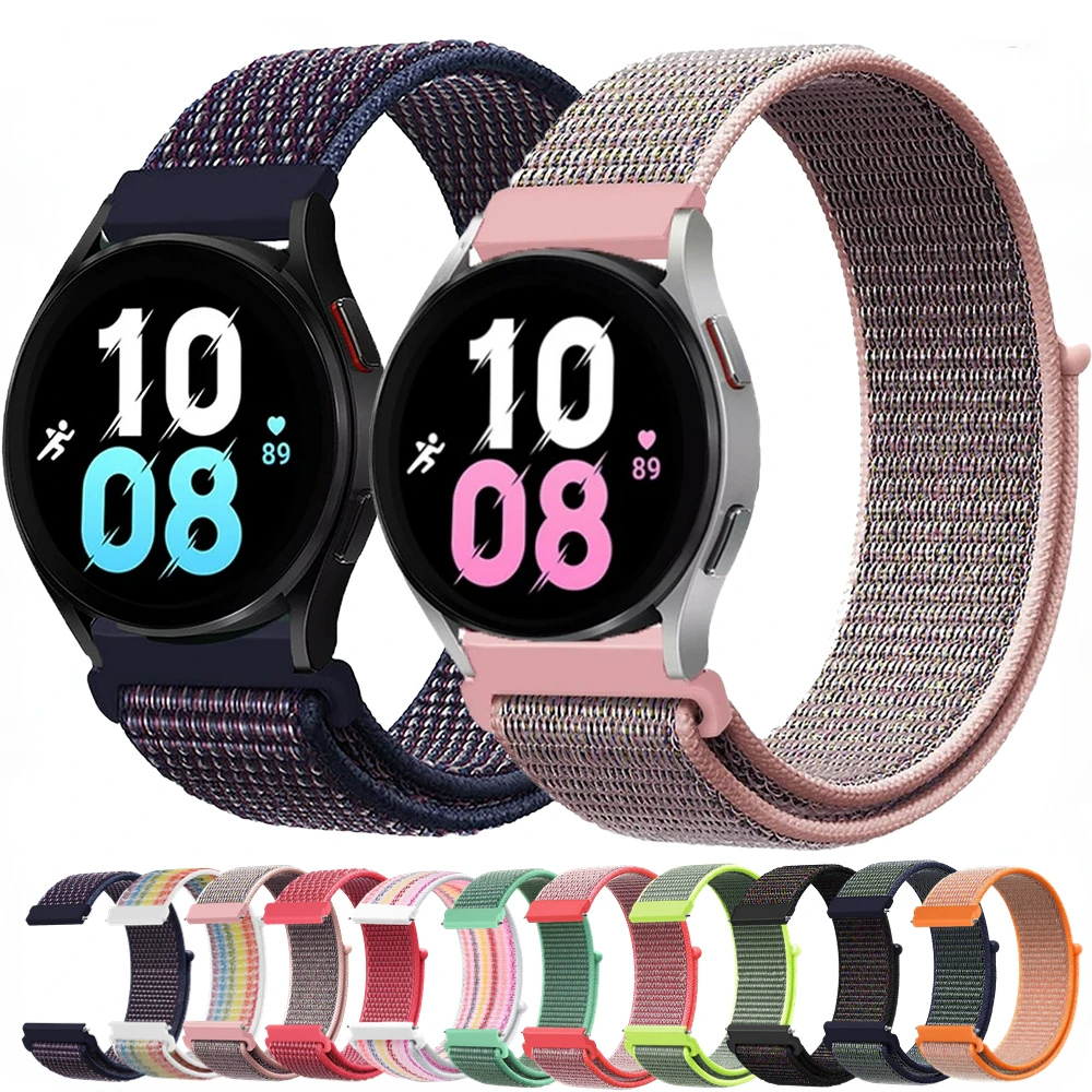 

20mm 22mm Nylon Loop Strap for Samsung Galaxy Watch 5/4/3/Gerar S3/Huawei Watch GT/GT2 Pro Replaceable Bracelet for Amazfit GTR