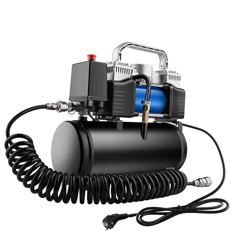 12v 220v Car Tire Inflator Spray Painting Air Pump Mini Car Tire Inflator Pump