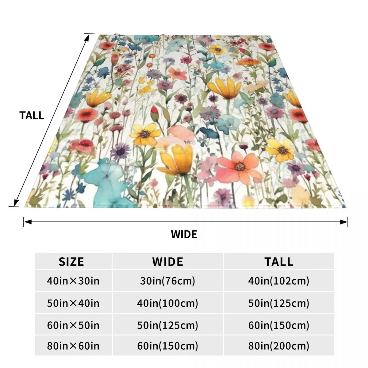 Wildflowe прочное фланелевое одеяло-легкий уход флисовое покрывало для домашнего