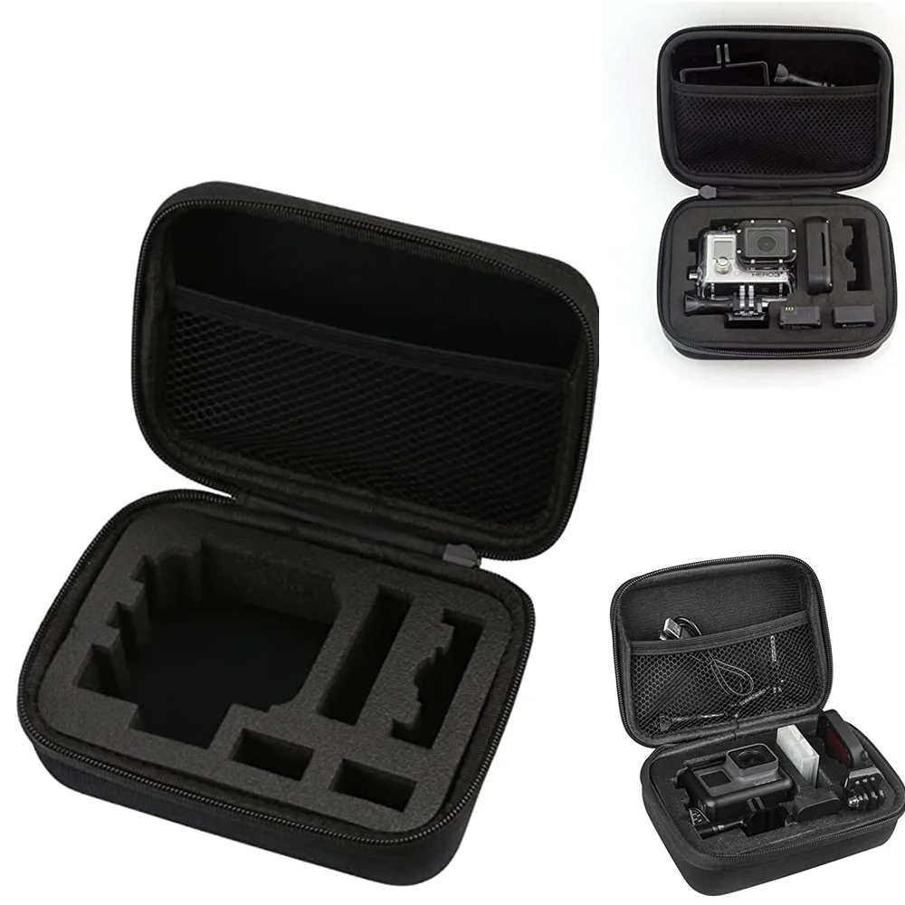 

Portable Storage Small EVA Action Camera Case for GoPro Hero 9 8 5 Black Xiaomi Yi 4K Sjcam Sj4000 Eken H9r Box Go Pro Accessory