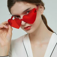 trendy eyewear party rimless heart shaped sunglasses women shades love heart heart sunglasses