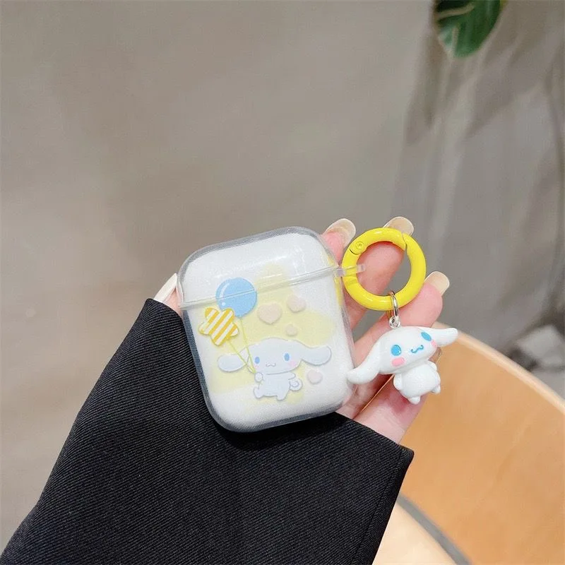 

Sanrio Cinnamoroll With Pendant AirPods 3 Case Apple AirPods 1 Case AirPods Pro 2 Case IPhone Earphone Accessories Air Pod Cover