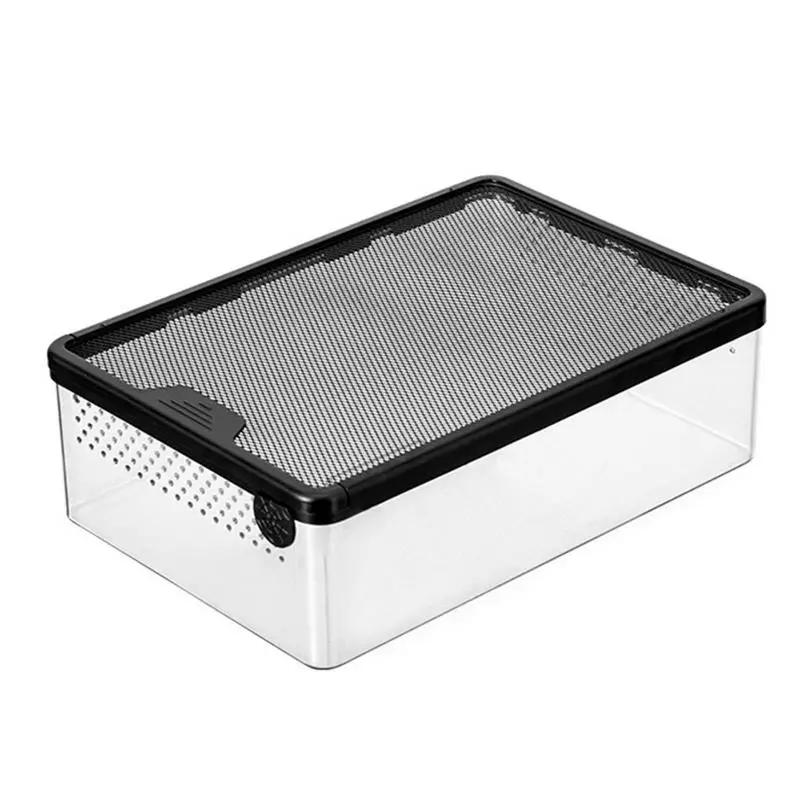 

Reptile Feeding Box Vivarium Terrarium Transparent Rearing Breeding Box Turtle Lizard Snake Micros Habitats Reptile Transport