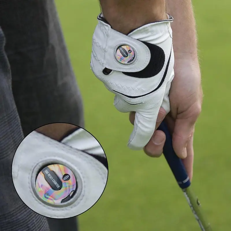 Мини карманные клюшки для игры в гольф цифровые с зажимом перчаток инструмент