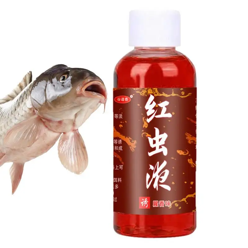 

Fish Bait Additive 60ml Concentrated Red Worm Liquid High Concentration FishBait Attractant Tackle Food For Trout Cod Carp Bass