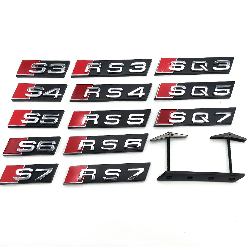 

Эмблема на переднюю решетку автомобиля для Audi S3 S4 S5 S6 S7 RS3 RS4 RS5 RS6 RS7 SQ3 SQ5 SQ7 SQ8