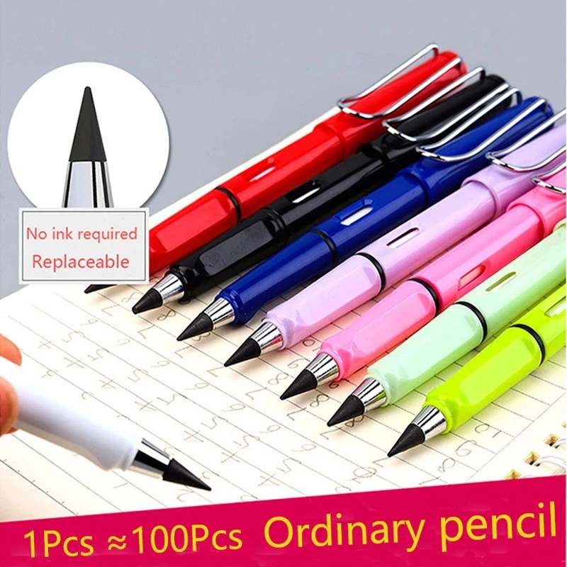 

Stationery Pencil Unlimited Writing Pen Magic Pencils Papeleria Kawaii Kids Teacher Gift Office School Art Supplies Cute pencils