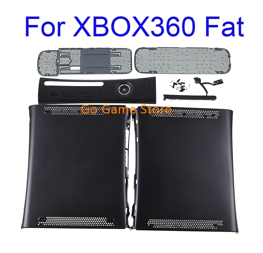 5 комплектов для XBOX 360 Fat Console Housing House Shell с логотипом полный корпус XBOX360 черный