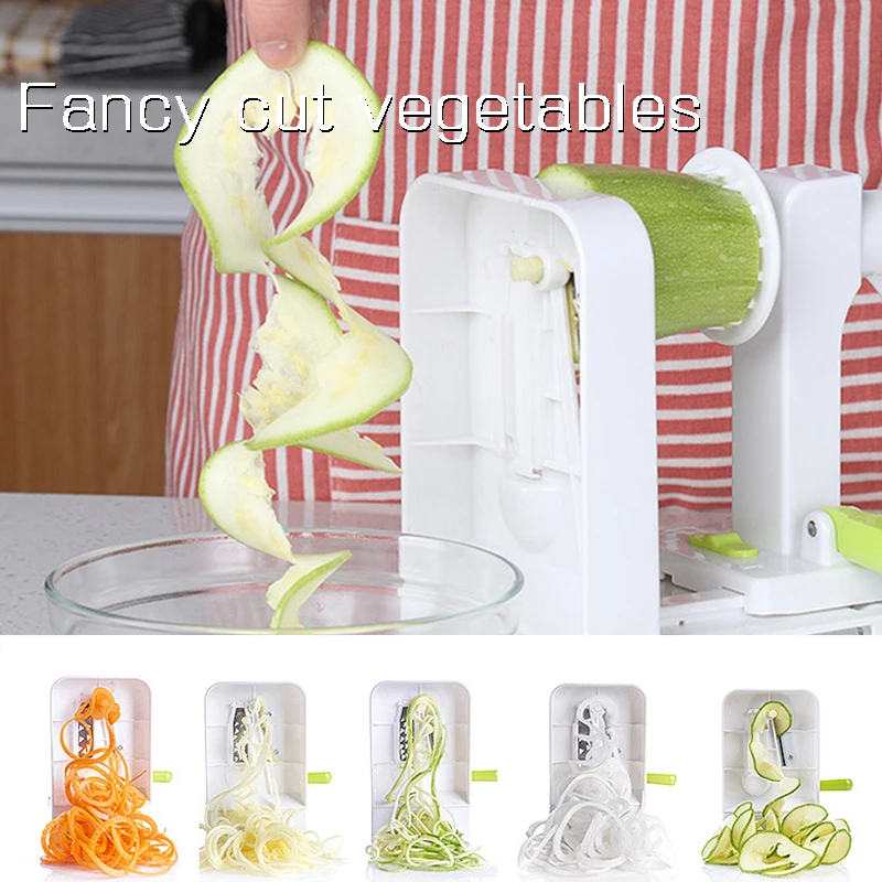 

4-Blade Vegetable Spiralizer Spiral Slicer Veggie Pasta Spaghetti Maker for Low Spiral Slicer Veggie Pasta Spaghetti Maker