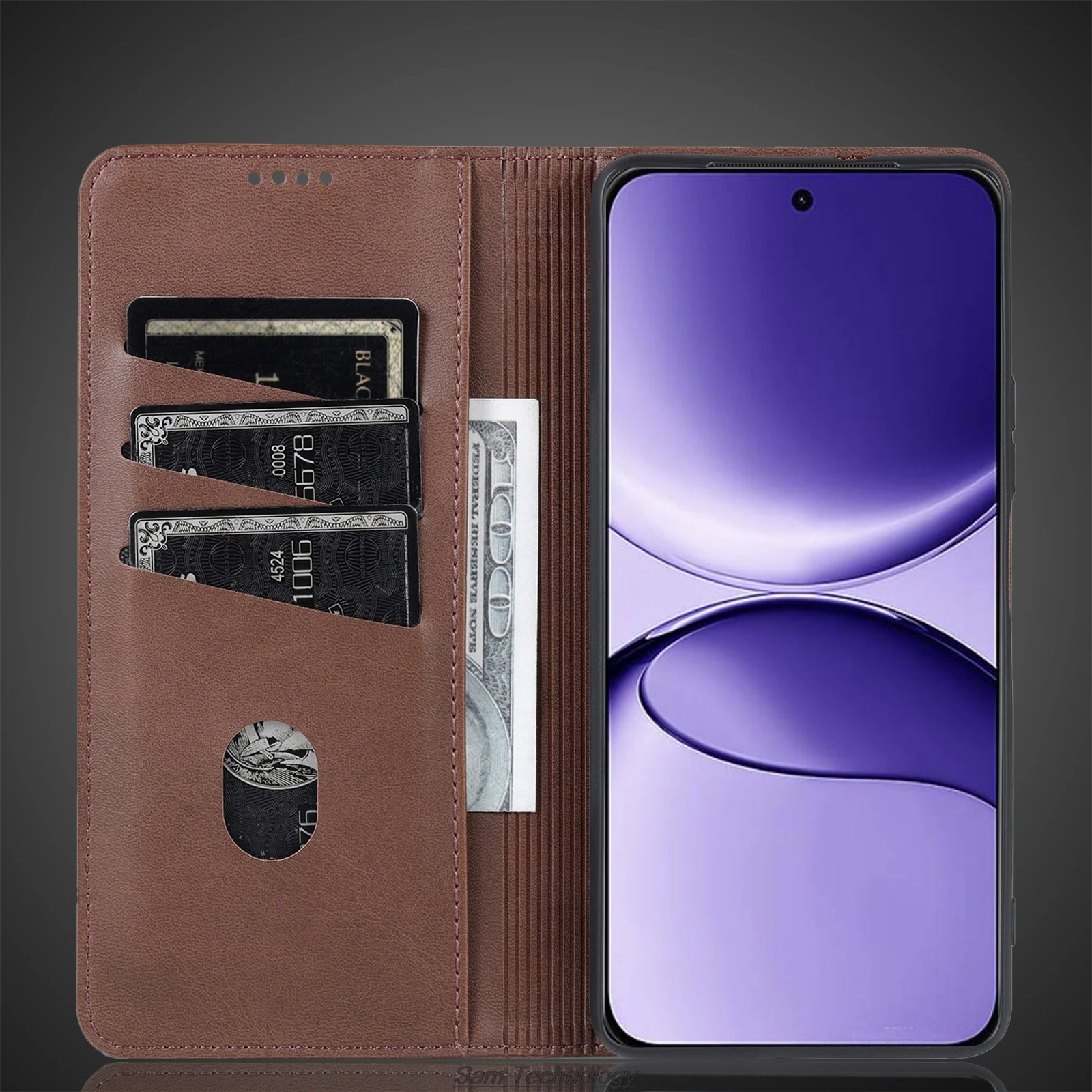Фото Роскошный кожаный чехол с магнитной адсорбцией для Xiaomi POCOPHONE POCO F7, защитный чехол с откидной крышкой Capa Fundas Coque №5