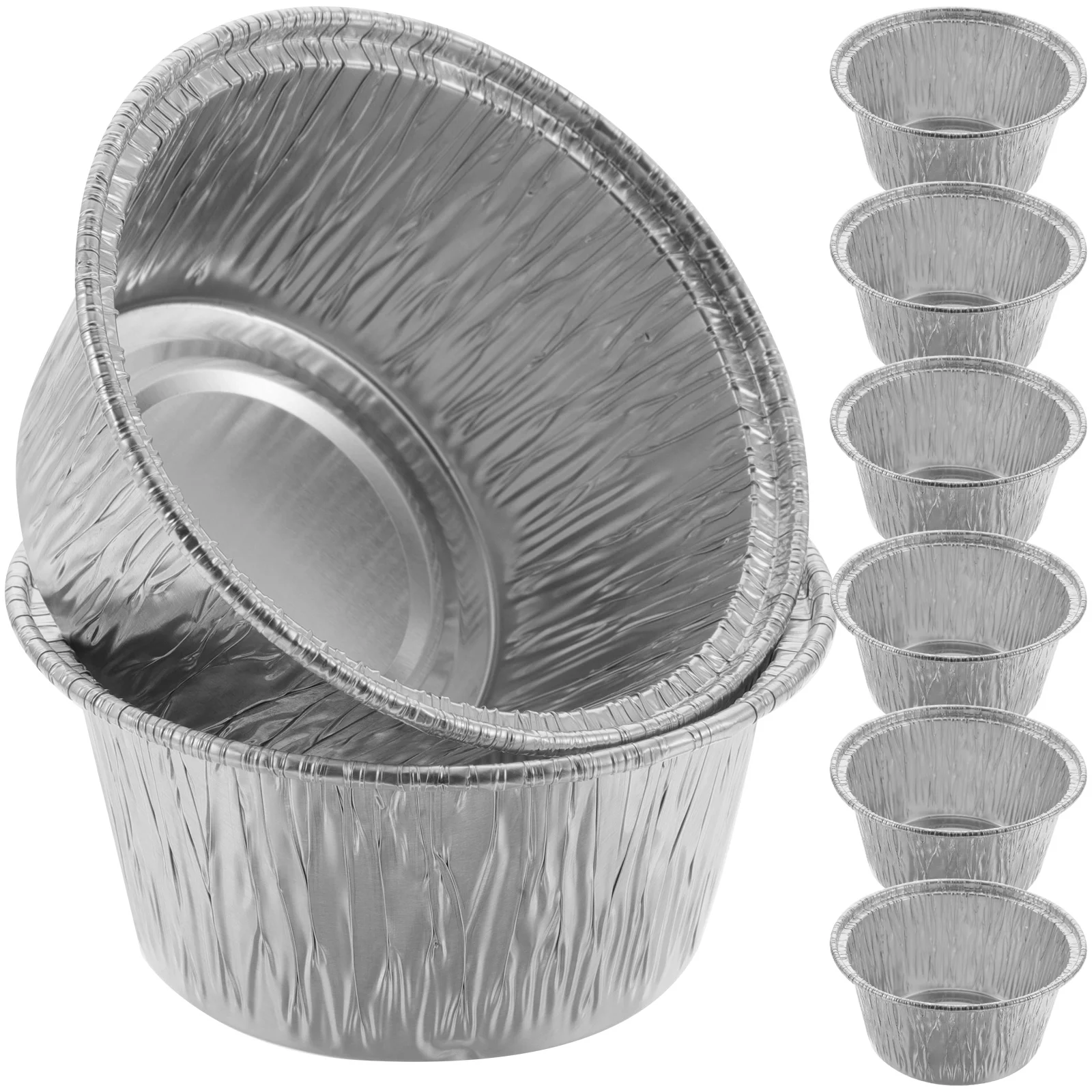 

Mini Aluminum Foil Cake Pan Heart Shaped Foil Cupcake Cups Disposable Aluminum Dessert Baking Cups Pans Wedding Party Supplies