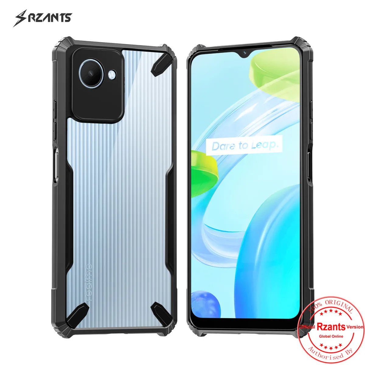 

Rzants For OPPO Realme C30 Case [Bull] Slim Cover Casing Camera Protection Small Hole Thin Shell