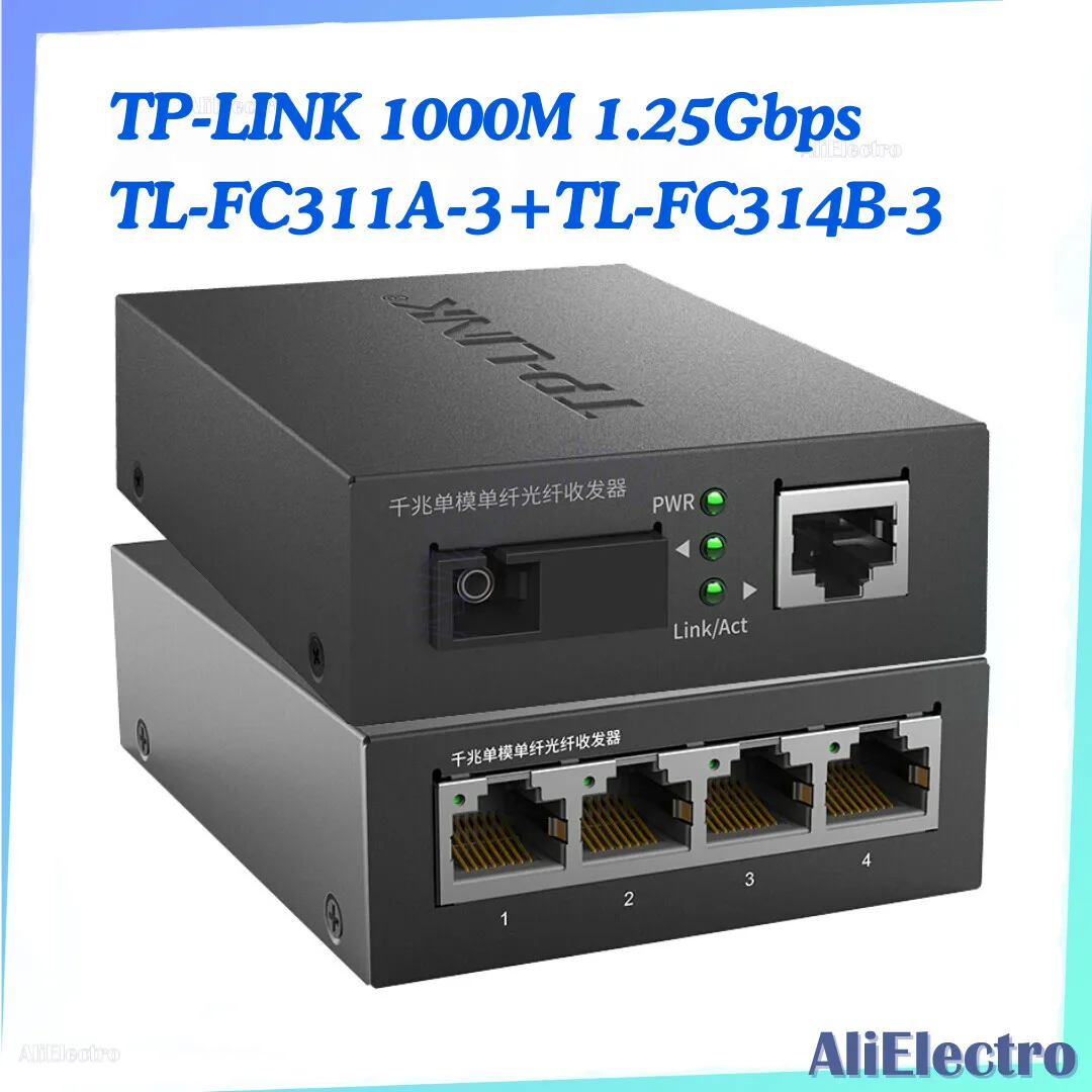 1000M 1 25 Гбит/с TP-звеньевая фотография фотосессия с одним оптоволокном SC гигабитный