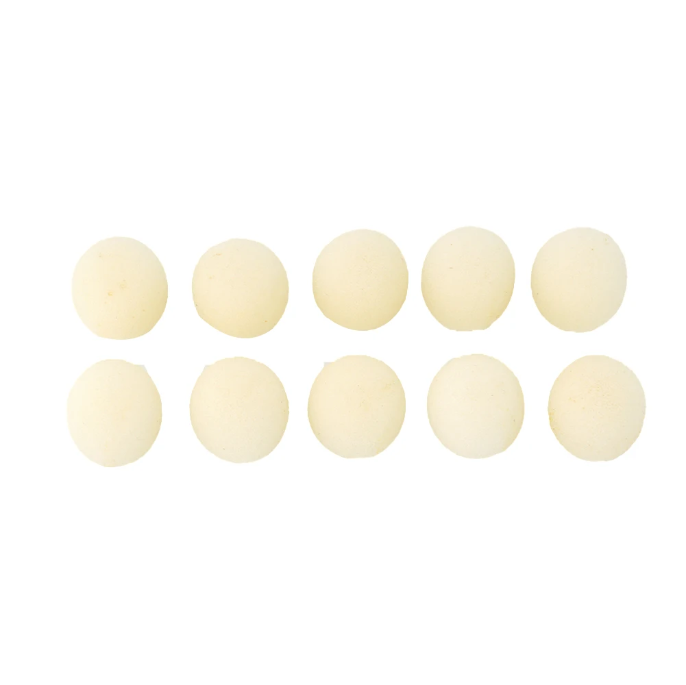

10Pcs Headset Microphone Foam Cover Windscreen Sponge Beige Protector Replacement Covers For Gaming Headworn Mic Beige