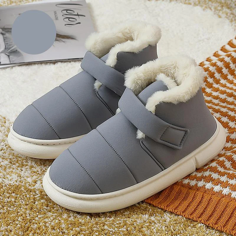 

Winter Boots Soft Plush Women Men Boots Down Warm Ankle Female Thick Shoes Couple Toddler Indoor Home Fur Snow Boots Footwear