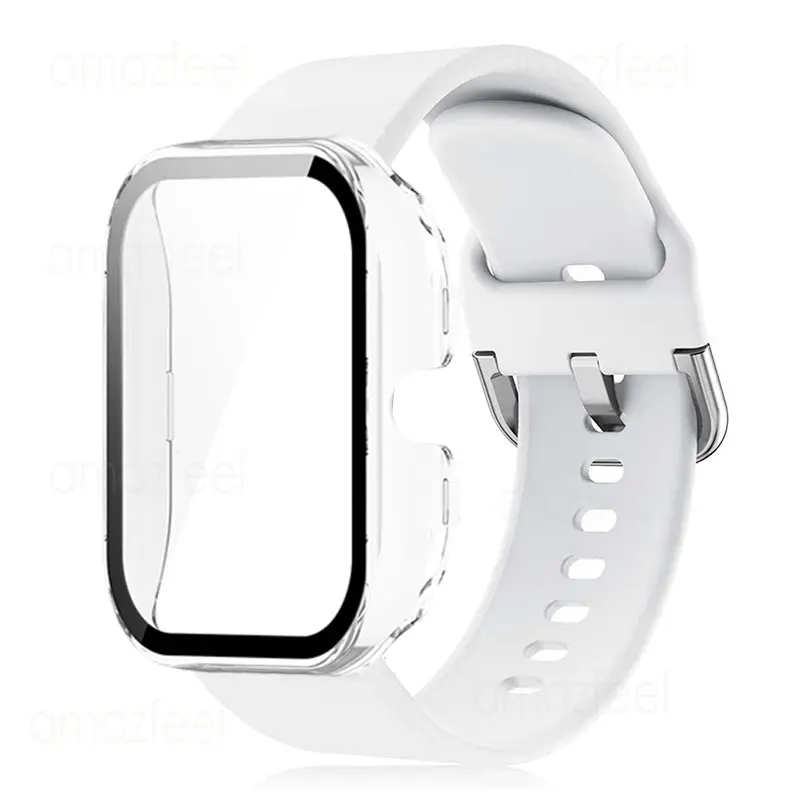 

Strap Case Protector For Amazfit GTS 4 mini Smart Watch Silicone bracelet + Cover For Amazfit gts 4 mini Watchband Shell bumper