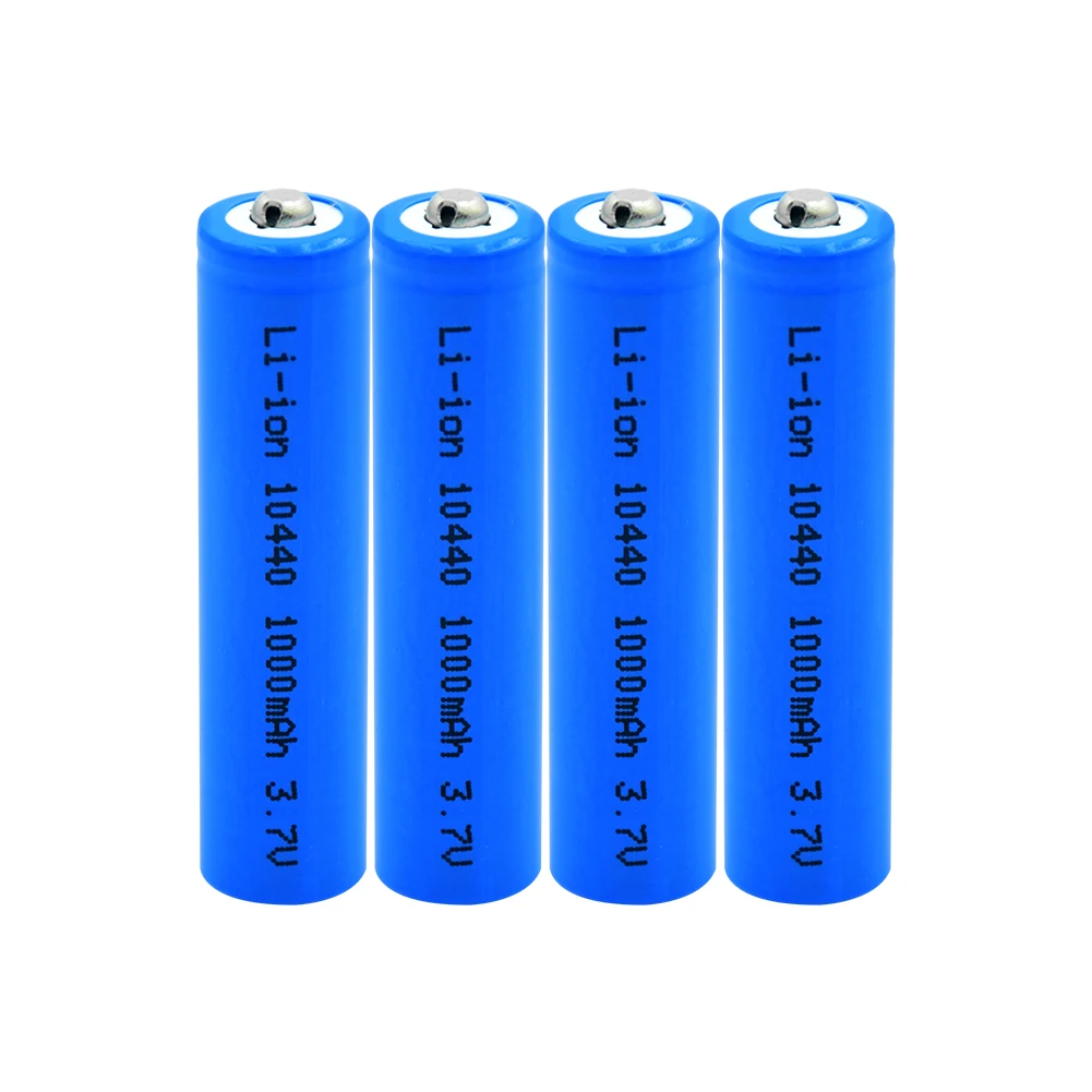 

Литий-ионная аккумуляторная батарея 3,7 в 10440 1000 мАч AAA, литий-ионная аккумуляторная батарея для цифровой камеры, фонарика, игрушки для бритья
