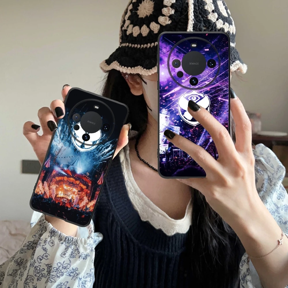 Чехол для мобильного телефона Boom Tomorrowland Huawei Mate 60 50 40 30 20 10 Pro Plus Lite E 5G черный мягкий