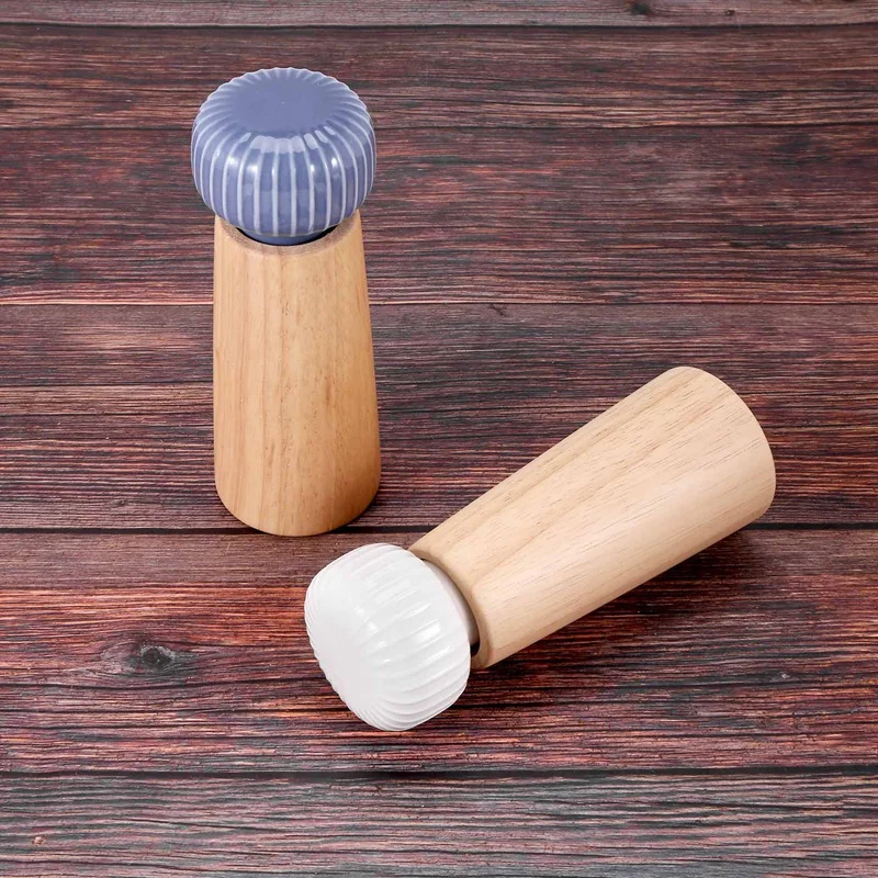 Мельница для соли и перца деревянные перечницы с прочной регулируемой