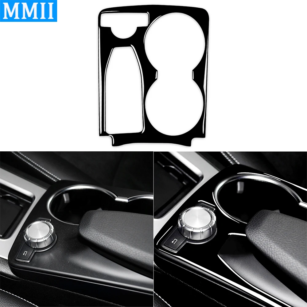 

Для Mercedes-Benz GLK 2008-2015 пианино черный центральный подлокотник подстаканник панель декоративная крышка аксессуары для интерьера автомобиля Наклейка