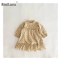 rinilucia new spring autumn girls long sleeve cute print dresses kids clothes princess dress for children party gown dress