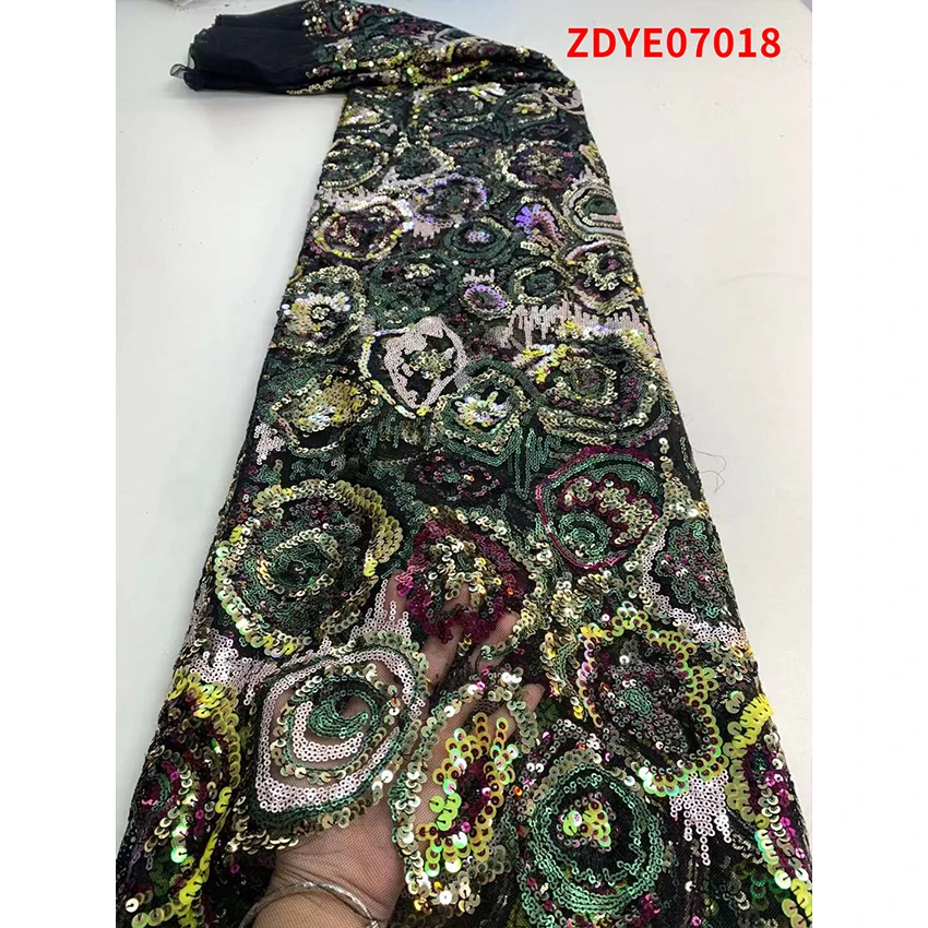 Большая Акция африканская модная одежда бисер блестки свадебное платье ткань