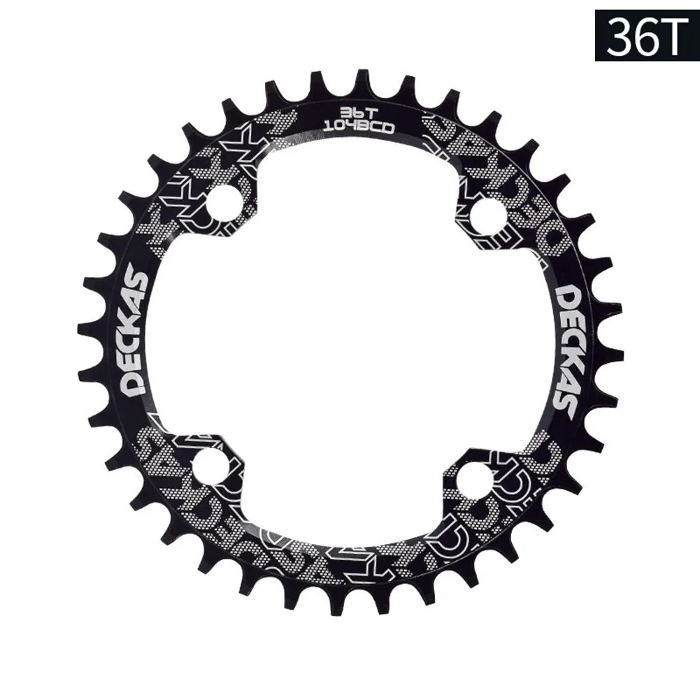 

DECKAS 104BCD Round Narrow Wide Chainring 32T 34T 36T 38T Chainring MTB Mountain Road Bike Crankset Plate Parts 104BCD