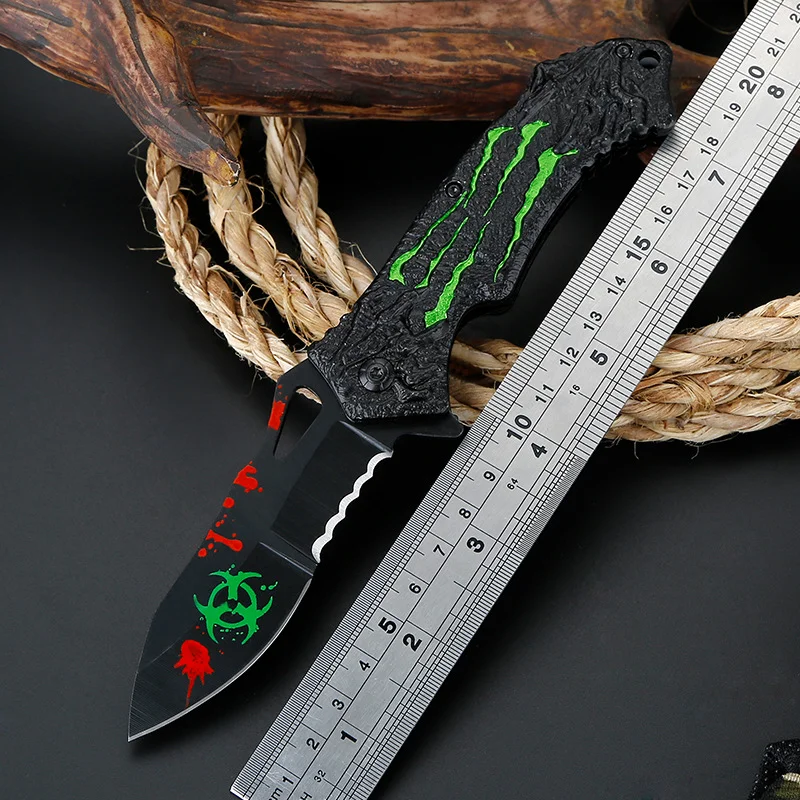 

ZK30 Folding Knife Outdoor Hunting Pocket Knife Survival Camping Tactical EDC High Hardness 3Cr13 Military Muti-function Knife