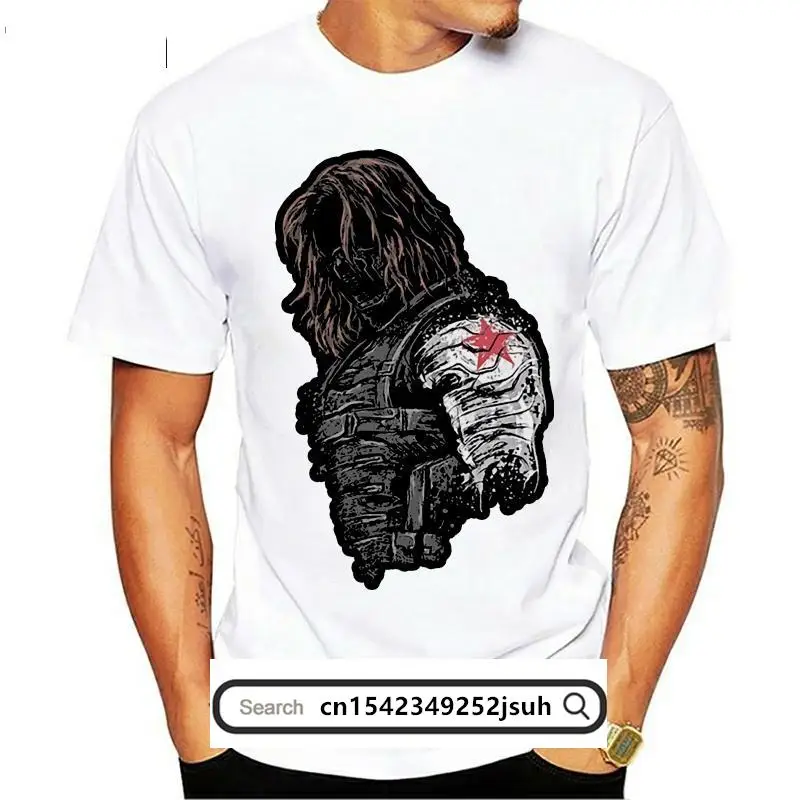 

Winter Soldier Bucky Barnes T Shirt Unisex Soft homme Cotton Tee Shirt Streetwear Popular S-6XL Plus Size Tee