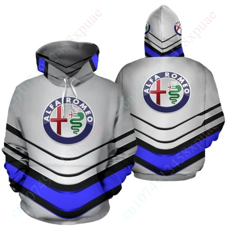 

Alfa Romeo Essentials Streetwear Harajuku F1 Sweatshirt Unisex Zip Hoodies 3D Printing Oversize Hoodie Anime Men's Clothing