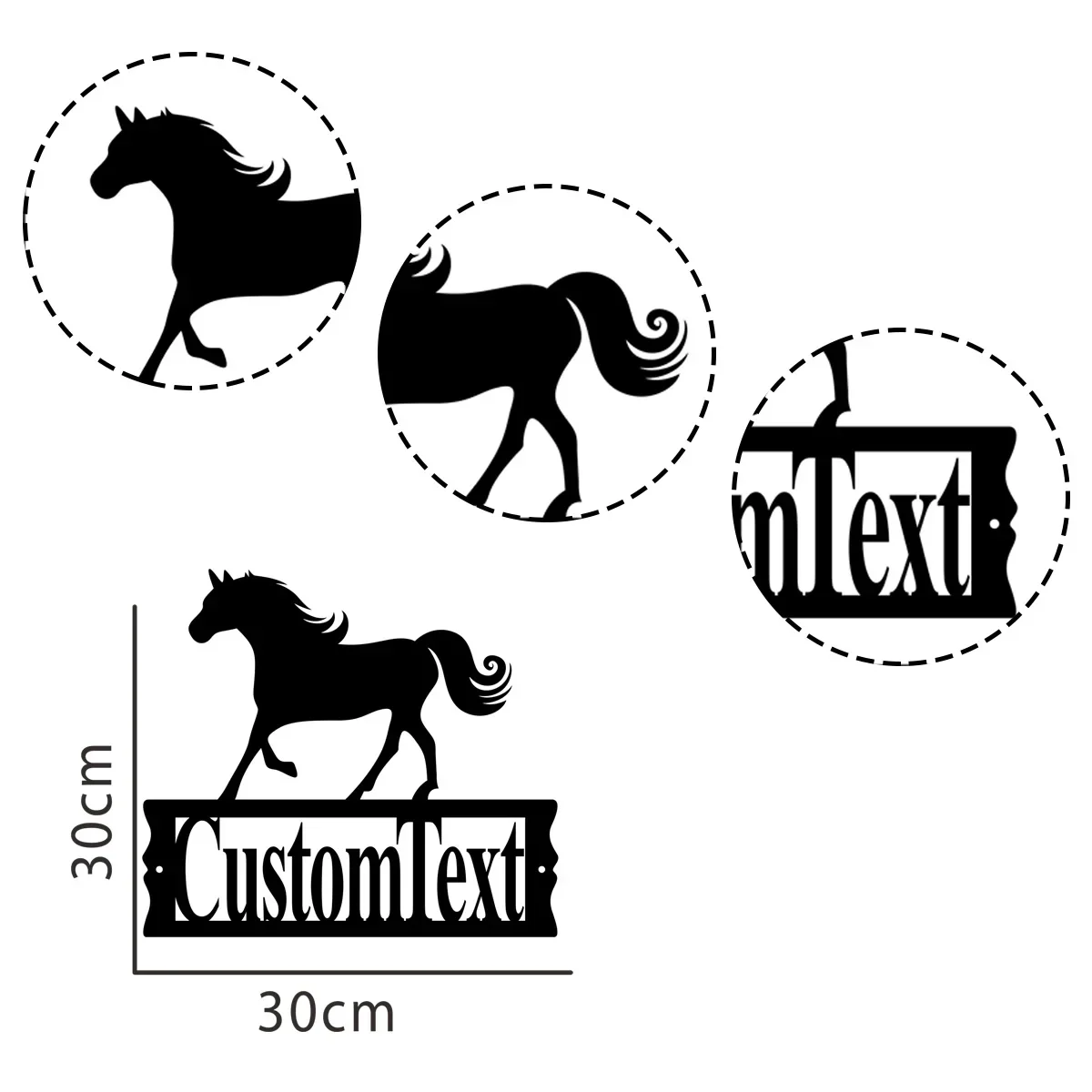 Изготовленный на заказ металлический адресный знак лошади подарок для любителей