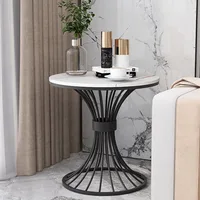 Round Living Room Coffee Tables Small Marble Entryway Gold Modern Bistro Side Table Bedroom Design Szafk Nocne Library Furniture