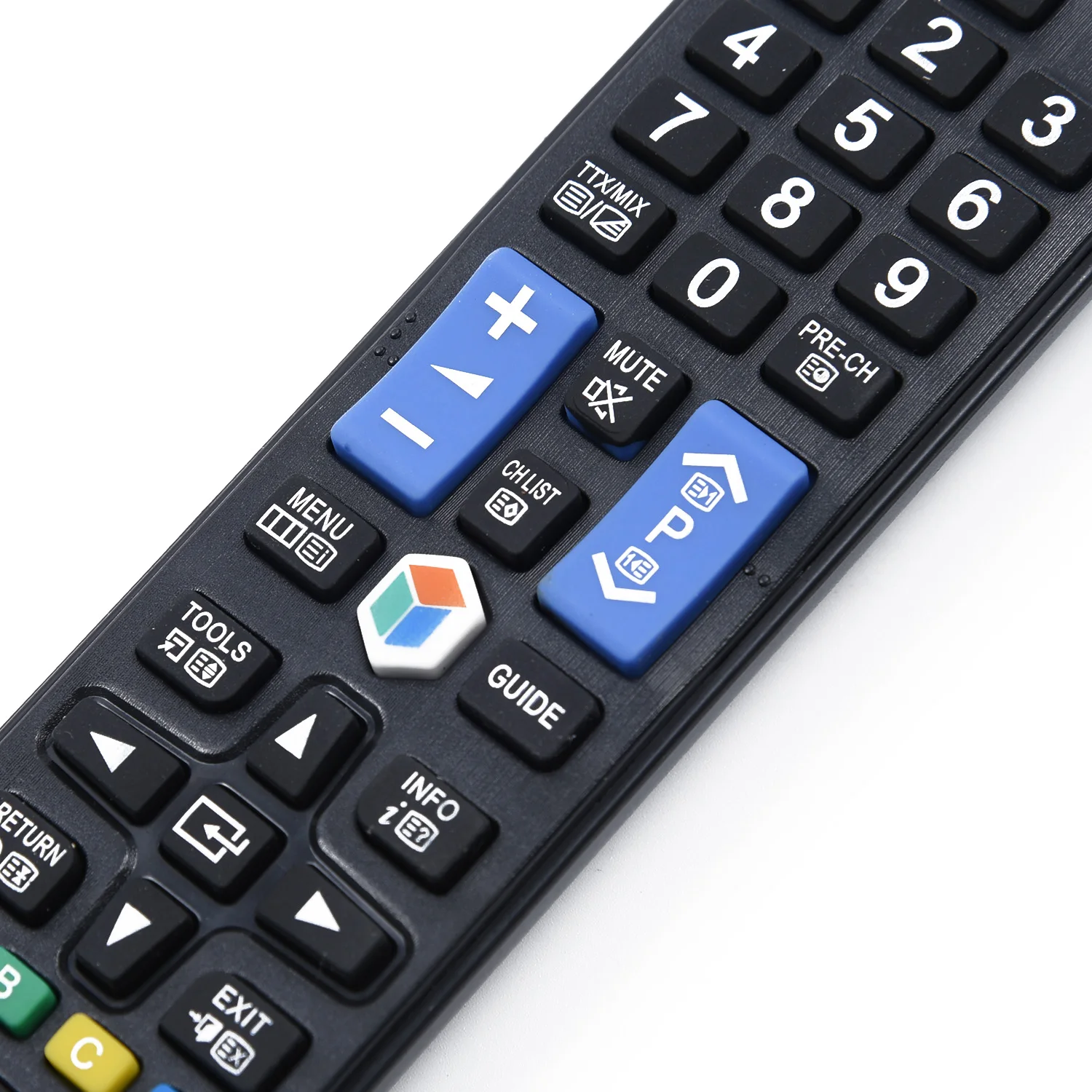 

Black Replacement TV Remote Control For Samsung AA59-00581A Smart TV LCD Compact Size Easy To Grip