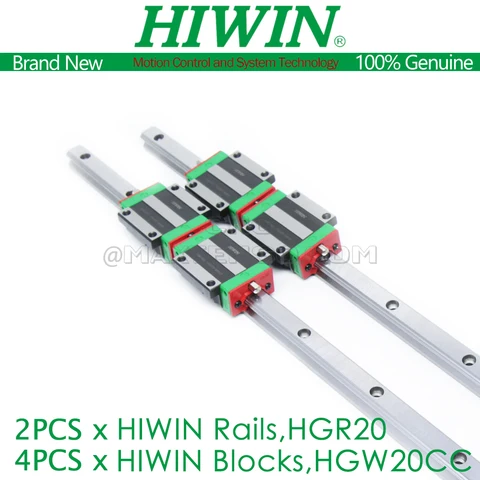 HIWIN HGR20 линейная направляющая с кареткой HGW20CC