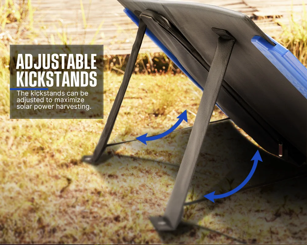 ATEM POWER High Efficiency Waterproof RV Caravan Camping 100W Mono Portable Folding Solar Panel enlarge