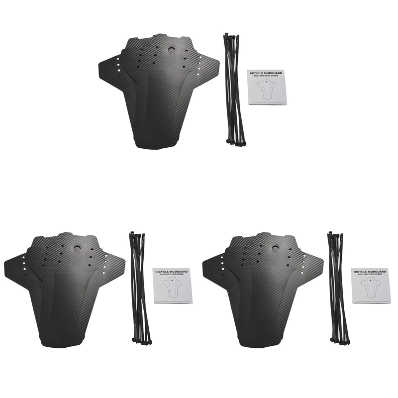 

6Pcs Mountain Bike Fender, Front And Rear MTB Mud Guard, Adjustable Fenders Fits 26 Inch, 27.5 Inch, 29 Inch Size Bike