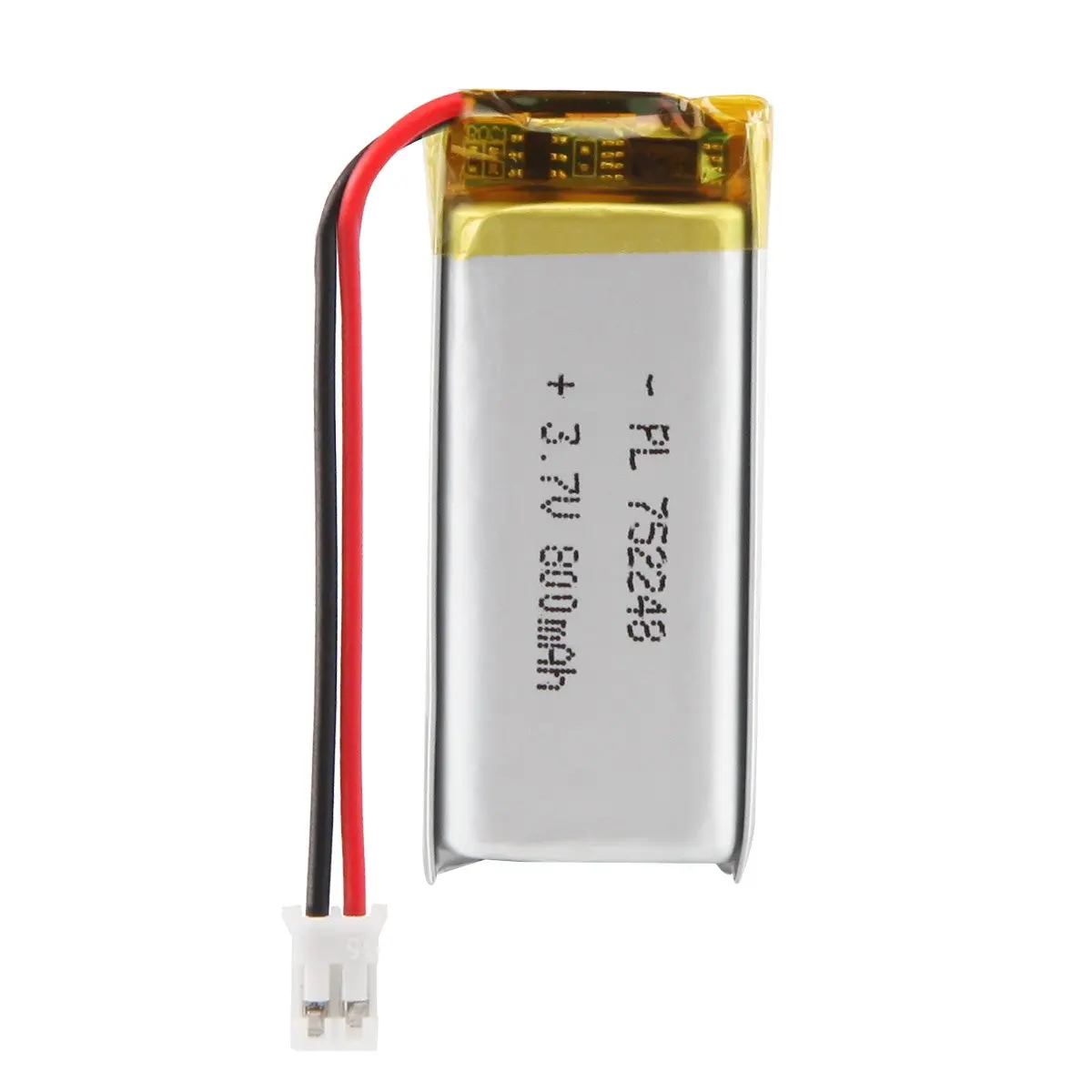

AKZYTUE 3.7V 800mAh 752248 Rechargeable Lipo Battery with JST Connector