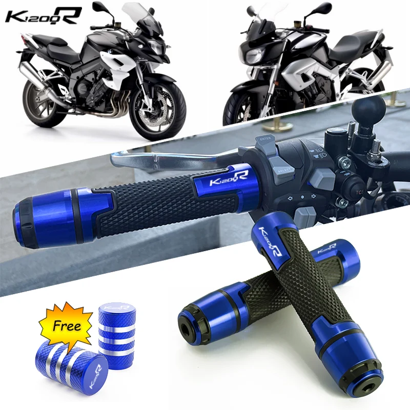 

For BMW K1200R K1200S K 1200 R K 1200R 2023 Motorcycle Accessories CNC Anti-Slip Handlebar Grips Ends Handle Cap Hand Bar Plug