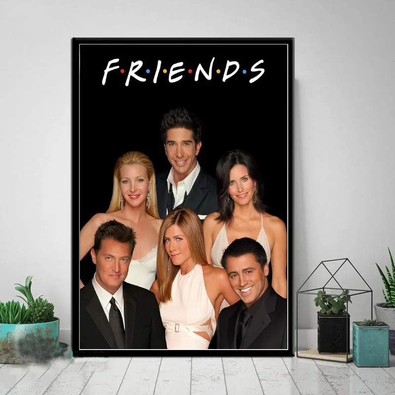 Друзья бар Цитата ТВ шоу персонажи постеры и принты настенное Искусство Холст