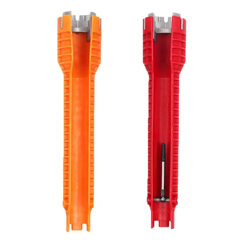

flume wrench strap wrench pipefitter Plumbing key tool pipefitter Sink faucet pipe wrenches faucet key 8 In 1 Sets 5 in 1