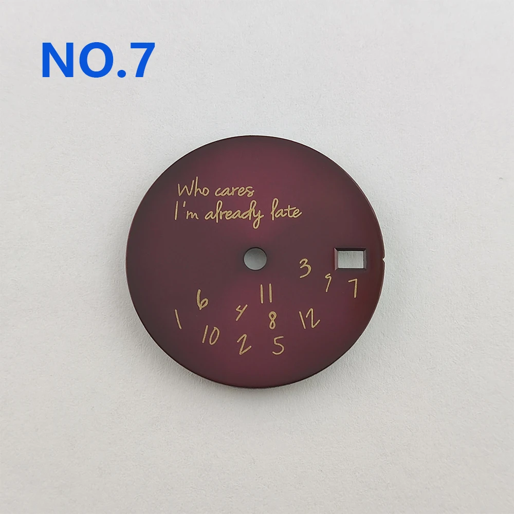 Циферблат часов 28 5 мм Who cares im already late циферблат nh35 стерильный детали для без