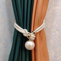 2pcs curtain strap luxurious lightweight magnetic closure window curtain tieback buckle clip curtain buckle for bedroom
