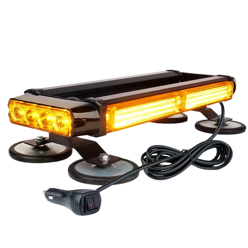 Желтый/янтарный датчик COB светодиодный стробоскоп мигающий свет двухсторонний